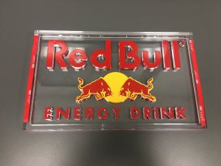 Red Bull Energy Drink Sign Plastic Store Front
