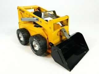 Vintage Nylint Pressed Steel Yellow Metal Tin Construction Truck Skid Loader