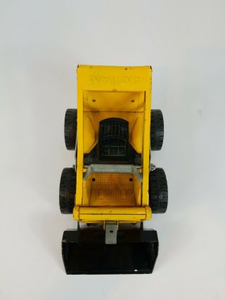 Vintage Nylint Pressed Steel Yellow Metal Tin Construction Truck Skid loader 3