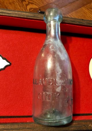 L.  Block & Company FRL 1854 - 58 Leavenworth City Kansas KS Territory K.  T.  Bottle 12