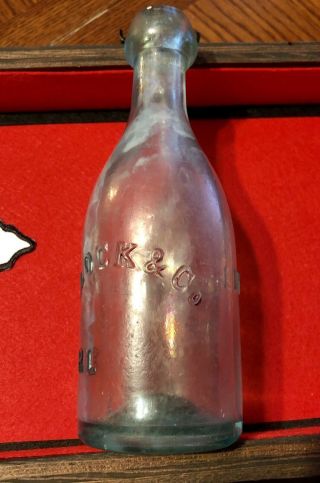 L.  Block & Company FRL 1854 - 58 Leavenworth City Kansas KS Territory K.  T.  Bottle 7