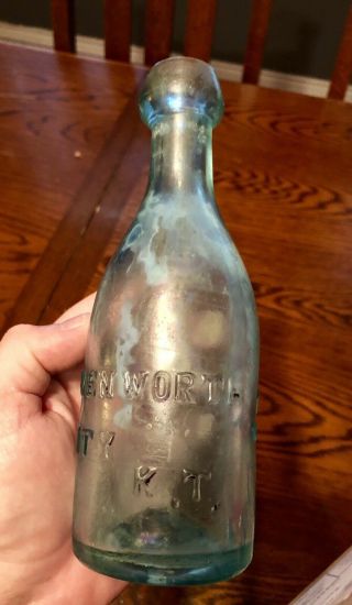 L.  Block & Company FRL 1854 - 58 Leavenworth City Kansas KS Territory K.  T.  Bottle 9
