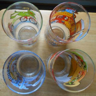 1981 The Muppets McDonalds Great Muppet Caper Complete Set of 4 Glasses Tumblers 3
