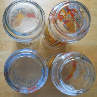 1981 The Muppets McDonalds Great Muppet Caper Complete Set of 4 Glasses Tumblers 4