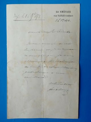 Ferdinand De Lesseps - French Diplomat - " Suez Canal " - Autograph Letter 1878
