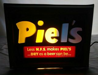 Old Piels Beer Motion Lamp Lighted Back Bar Display Sign Brooklyn York NY 11