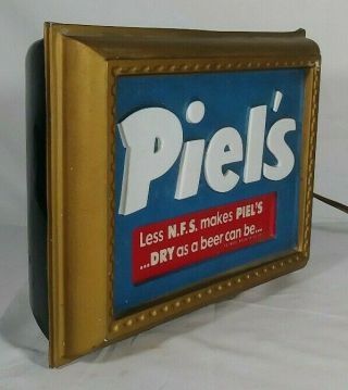 Old Piels Beer Motion Lamp Lighted Back Bar Display Sign Brooklyn York NY 3