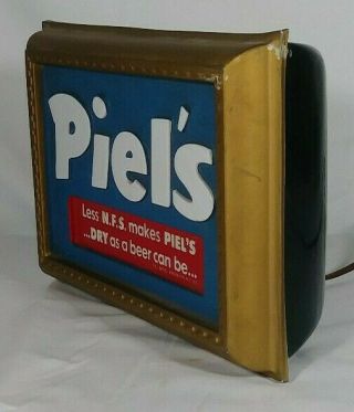Old Piels Beer Motion Lamp Lighted Back Bar Display Sign Brooklyn York NY 4