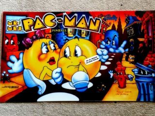 Bally Mr And Mrs Pac Man Pinball Machine Translite