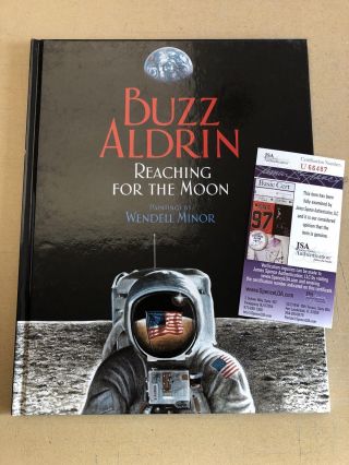 Signed Buzz Aldrin Reaching For The Moon Jsa Certified