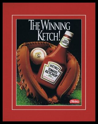 1993 Heinz Ketchup / Pittsburgh Pirates Framed 11x14 Advertisement