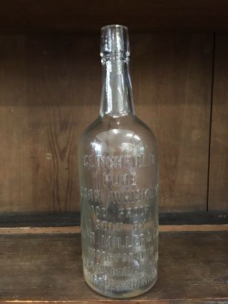 Clinchfield 100 Proof - M R Miller Pure Corn Whiskey Bottle Bristol,  Virginia
