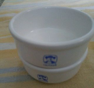 2 Quaker Oats Bowls Waechtersbach Spain White Ceramic It 