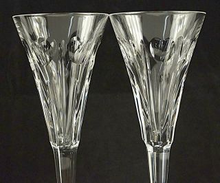 WATERFORD CRYSTAL CHAMPAGNE GLASSES 9.  25 