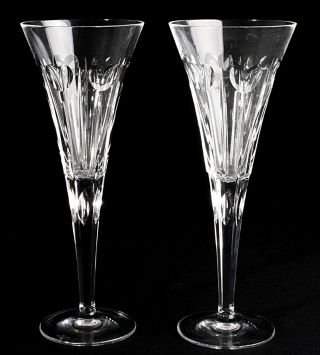 WATERFORD CRYSTAL CHAMPAGNE GLASSES 9.  25 