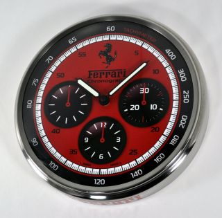 Panerai Ferrari Granturismo Chronograph Dealers 304mm Steel Wall Clock Display