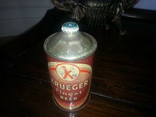 Krueger Quart Cone Top Irtp Beer Can Krueger Brewing,  Newark Nj Cap