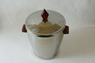 Vintage Mid Century Irvingware Ice Bucket Stainless Steel W/liner