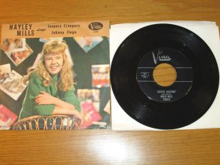 Disney 45 Rpm With Picture Sleeve - Hayley Mills - Vista 395 - " Jeepers Creepers "