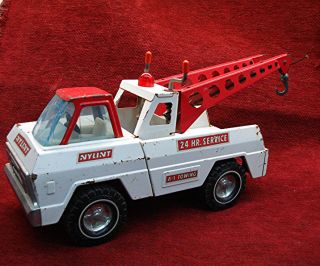 Vintage Nylint A - 1 Towing Twin Boom Wrecker Truck - Take A L@@k