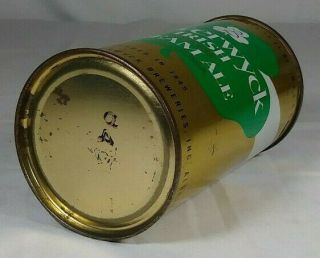 Beverwyck Irish Brand Cream Ale Flat Top Beer Can Breweries Inc.  Albany NY 36 - 36 6