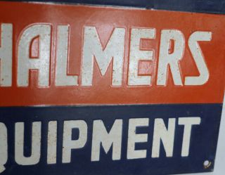 1950s ALLIS CHALMERS Farm Tractors Porcelain Sign 2
