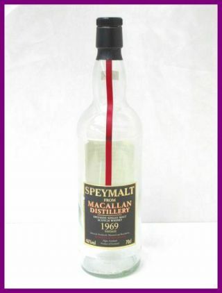 Macallan Speymalt 1969 Single Malt Scotch Whisky Empty Bottle