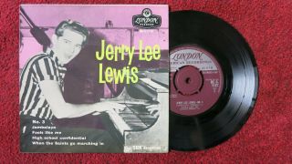 Jerry Lee Lewis - No.  3 Ep Re - S 1187 London Records Uk 1st Pressing,