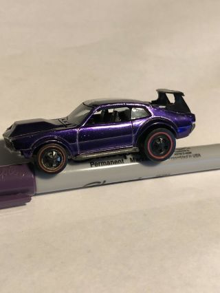 1969 Hot Wheels Redline Mighty Maverick Purple Usa Ex/nm