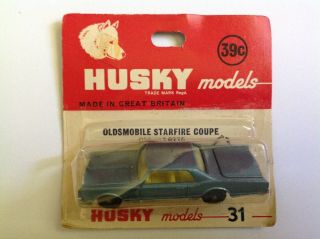 Husky (corgi Juniors) 81 Blue 1965 Oldsmobile Starfire Mibp