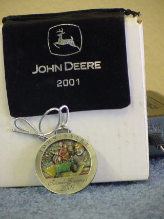 John Deere 2001 Painted Pewter Ornament