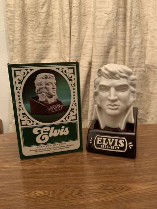 Elvis Presley Bust Mccormick Bourbon Whiskey Decanter Limited Edition 1977 Empty