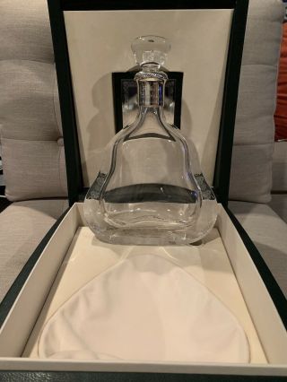 Hennessy Richard Baccarat Crystal Cognac Collector Empty Bottle Decanter & Box 6