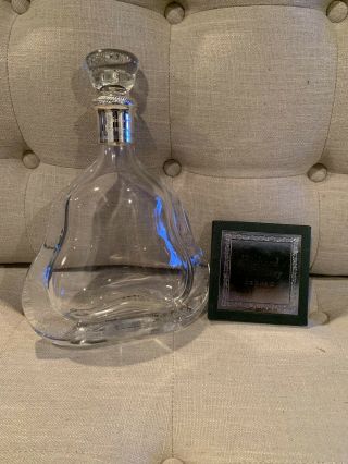 Hennessy Richard Baccarat Crystal Cognac Collector Empty Bottle Decanter & Box 7