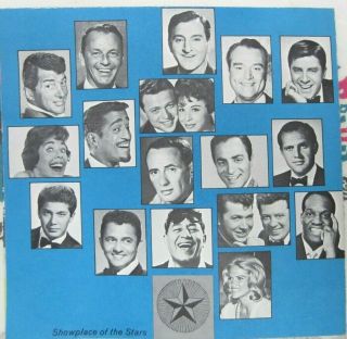 1960s Las Vegas Show Casino Stardust Sinatra Sands Rat Pack Jerry Lewis Program 2