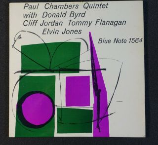 Paul Chambers Quintet With Donald Bird,  Cliff Jordan,  Flanagan.  Ear.  Dg.  Rvgs.  W63 Br