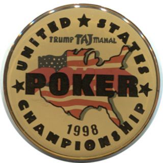 Trump Taj Mahal 1998 Us Poker Championship Card Guard