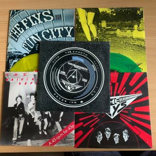 The Flys - 5 X 7 " Singles Including Yellow And Green Vinyl - Fun City.