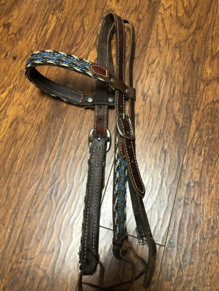Western Horse Hair Headstall Or Bridle In