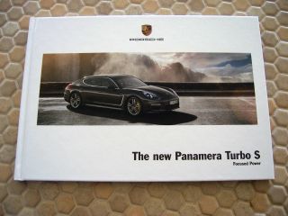 Porsche Panamera Turbo S Hardback Prestige Sales Brochure 2014 Usa Edition.