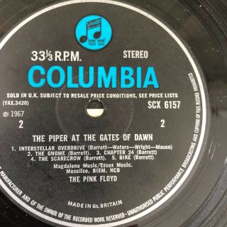 Pink Floyd Piper At The Gates Of Dawn LP Stereo 1967 UK 1st Press 6