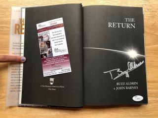 Buzz Aldrin Apollo 11 Signed Book The Return Autographed Jsa