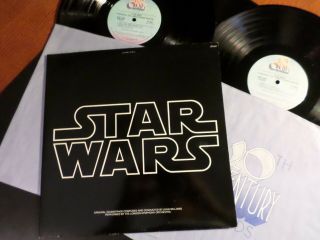 ‎star Wars John Williams 1st Press Lp Soundtrack Insert 1977 No Poster Vg,