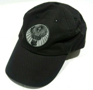 Jagermeister Baseball Hat Cap Black With Gray Logo Strap Back - Euc