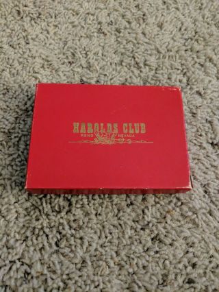 Harolds Club Or Bust Casino Reno Box Set 2 Decks Playing Poker Cards Htf