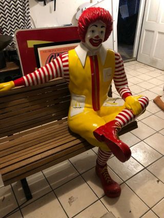Mcdonald ' s Ronald Mcdonald Sitting statue 8