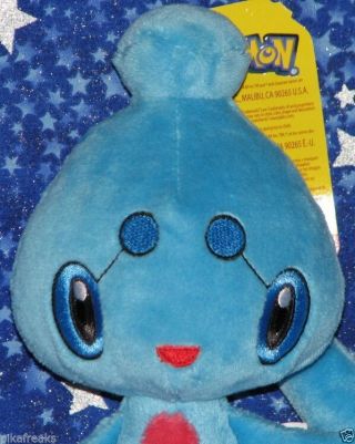 Phione Pokemon Plush Doll Toy Jakks Pacific USA Official with Tags 3