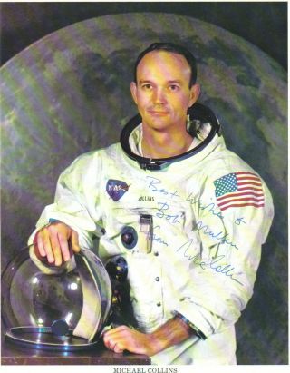 Apollo 11 Astronaut Michael Collins Autographed 8x10 Nasa Photograph