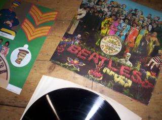 The Beatles Sgt Peppers 1967 Album With Inner Cut Out