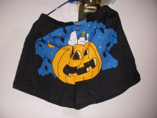 Vintage Peanuts Xl Boxer Shorts Snoopy Halloween " It Was Dark And Stormy Night "